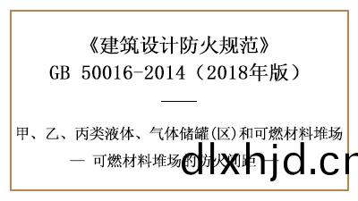 可(ke)燃(ran)材(cai)料堆(dui)場與(yu)建築(zhu)之(zhi)間(jian)的(de)防(fang)火間(jian)距(ju)—四(si)川國(guo)晉(jin)消(xiao)防分亯(xiang)