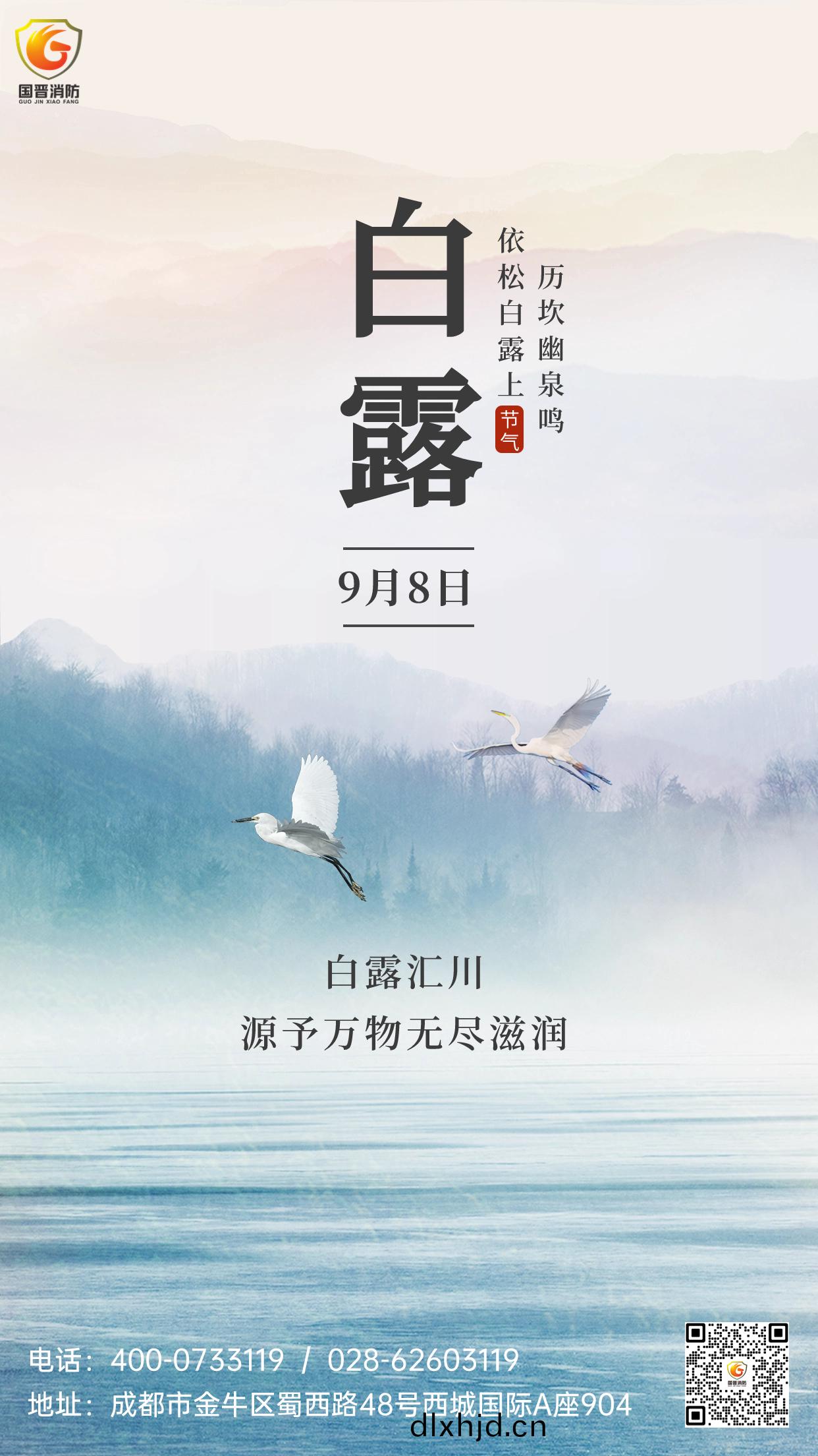 白露(lu)節(jie)氣祝(zhu)福(fu)教(jiao)育行業中國風(feng)節(jie)氣(qi)問(wen)候手機海報(2)